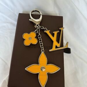 Louis Vuitton Yellow Epi Keychain charm
